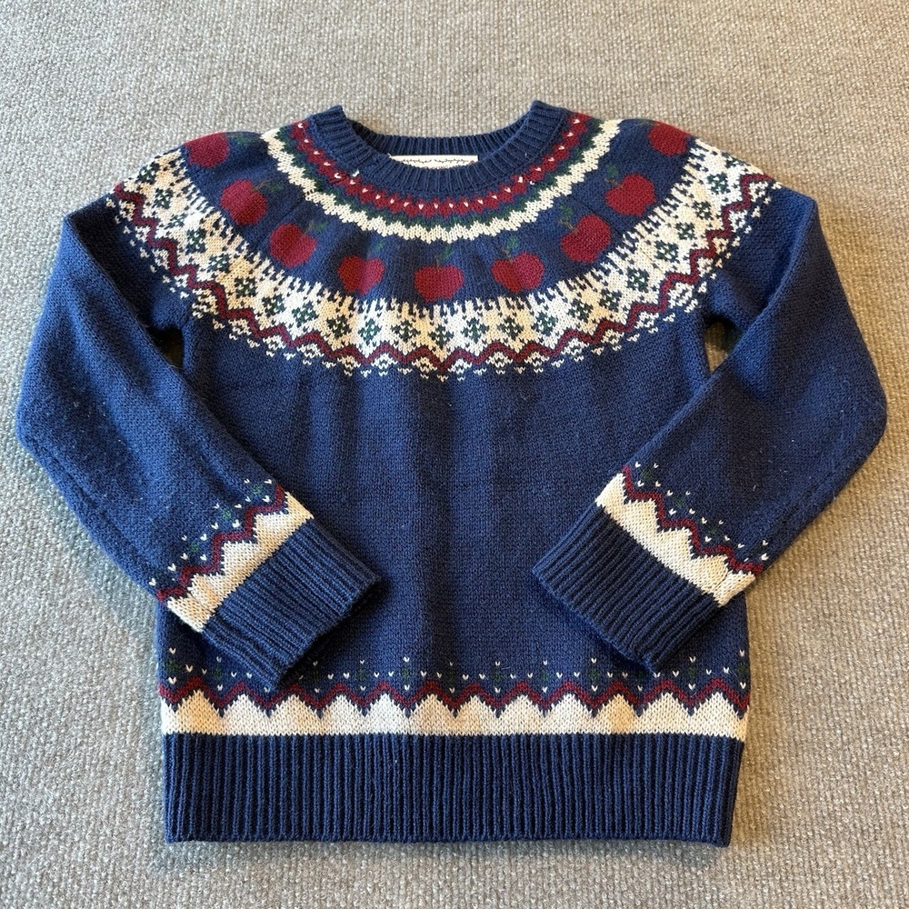 The Apple Picking Collection Boys‎ Apple Sweater  Size 6